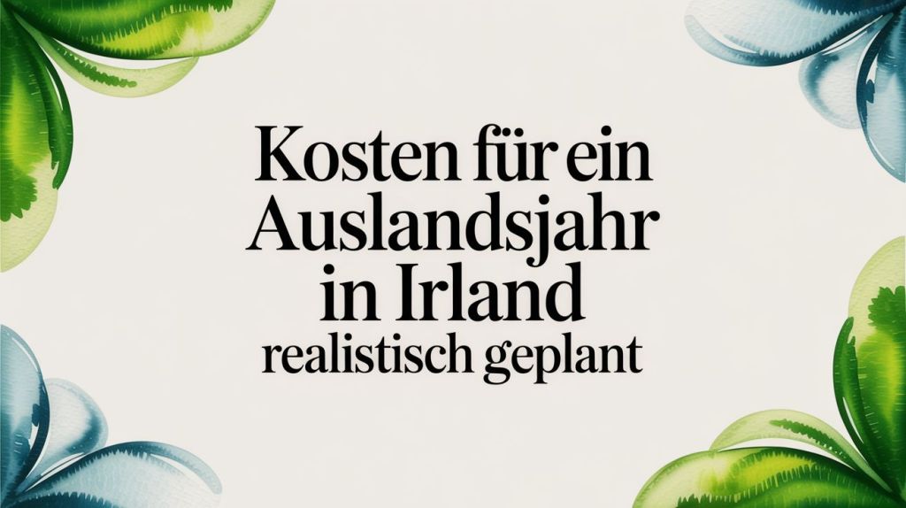 Was kostet ein High School Jahr in&nbsp;Irland?